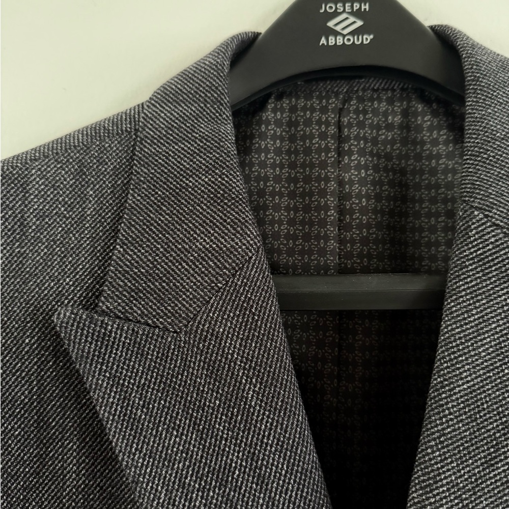 Joseph Abboud Charcoal Herringbone Blazer